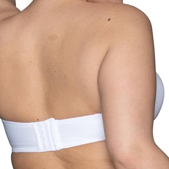 Vanity Fair convertible strapless or with. Underwire Bra 44DDD (44F) White New - Picture 9 of 9